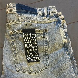 Ksubi Blue Distressed Vintage-Style Jeans
